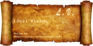 Lóczi Vivien névjegykártya