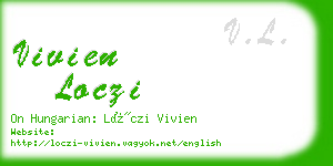 vivien loczi business card